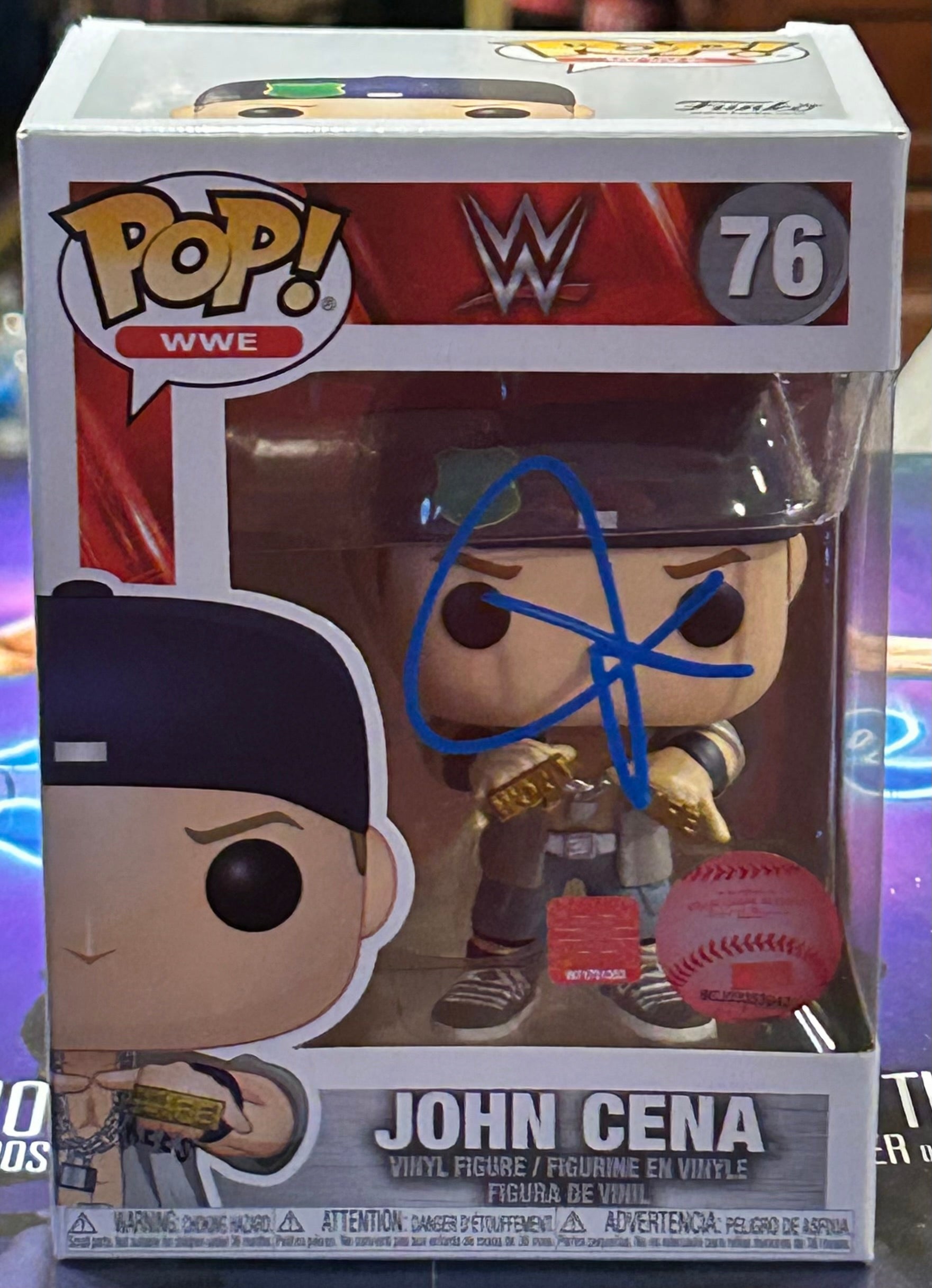 John Cena SIGNED WWE Funko Pop (Amazing Signature) – The Wrestling  display picture 1