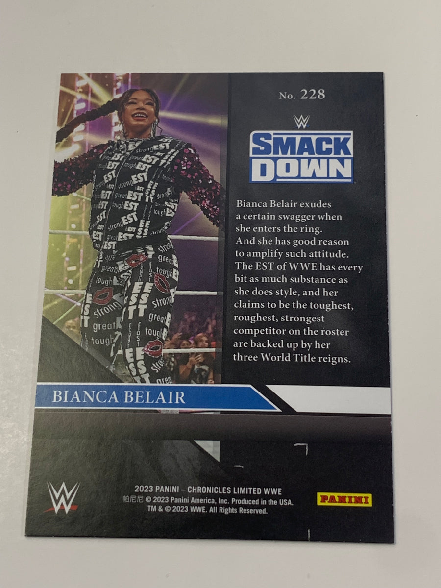 Bianca Belair 2023 WWE Panini Chronicles Limited Card – The Wrestling  Universe