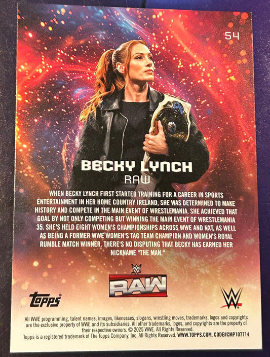 * Becky Lynch 2025 Topps Universe Card