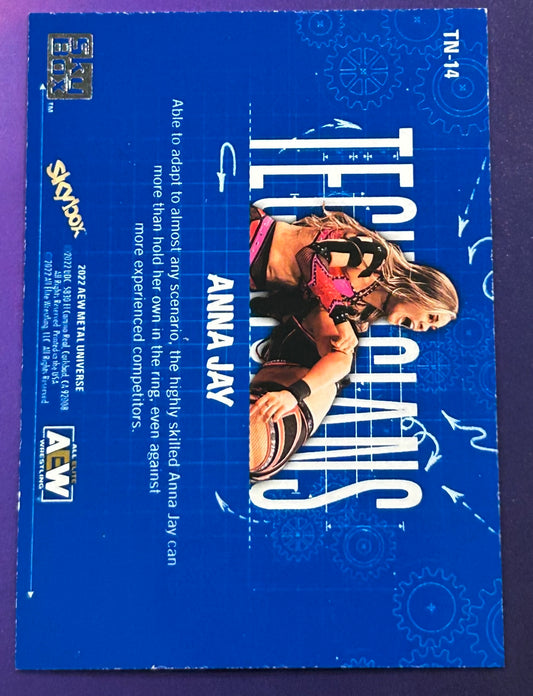 * Anna Jay 2022 AEW Skybox Metal Universe “Technicians” Insert Card