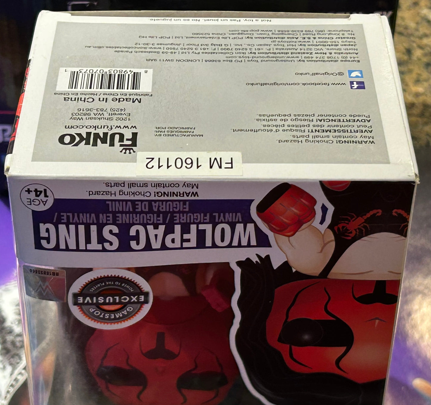 * Wolfpac Sting WWE Exclusive Funko Pop