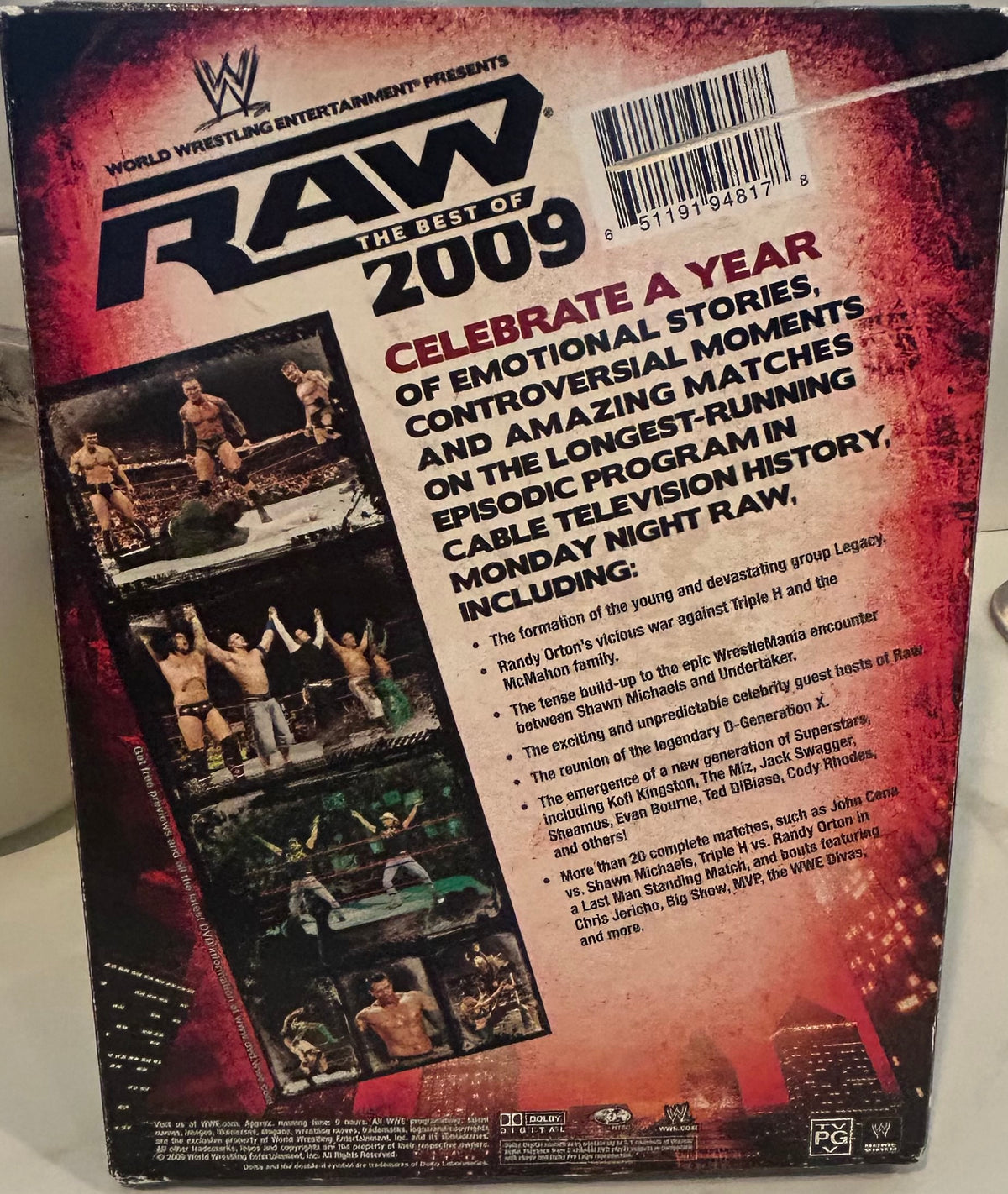 + WWE DVD “The Best of RAW 2009” (3-Disc Set)