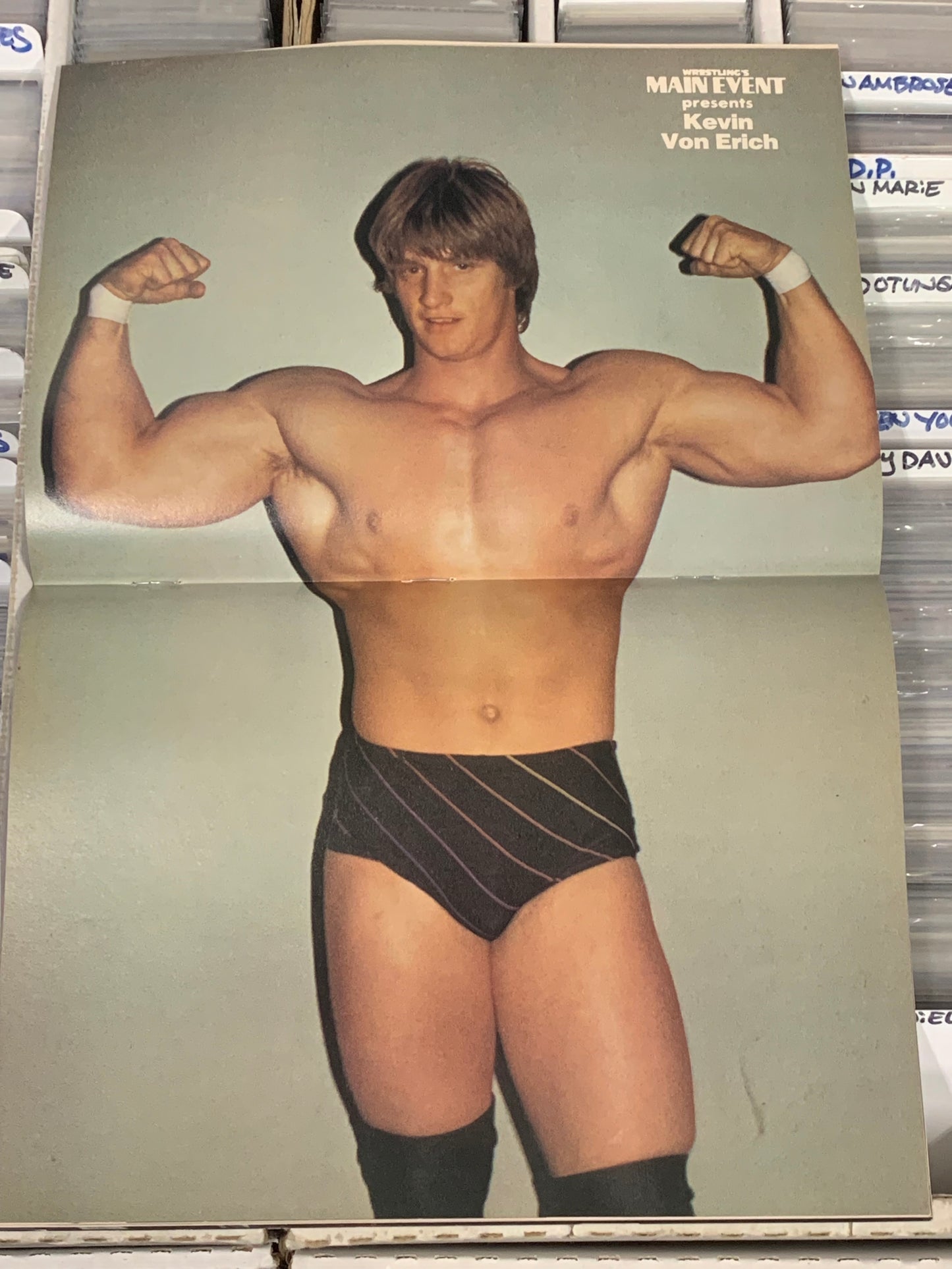 Wrestling’s Main Event Magazine March 1985 (Poster Kevin Von Erich)