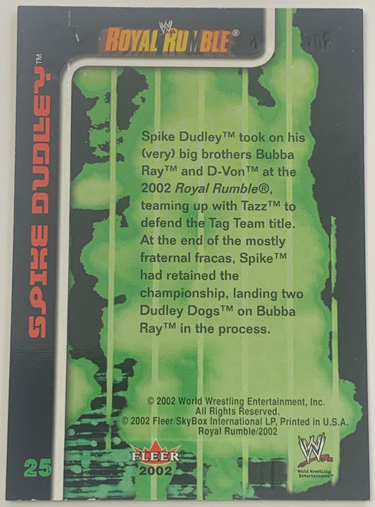 Spike Dudley 2002 WWE Fleer RC #25