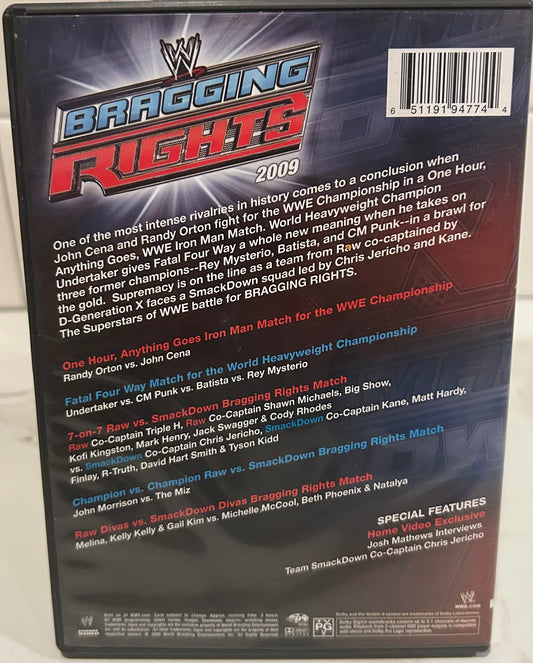 + WWE DVD “Bragging Rights 2009” (Cena, Orton, CM Punk & so much more)