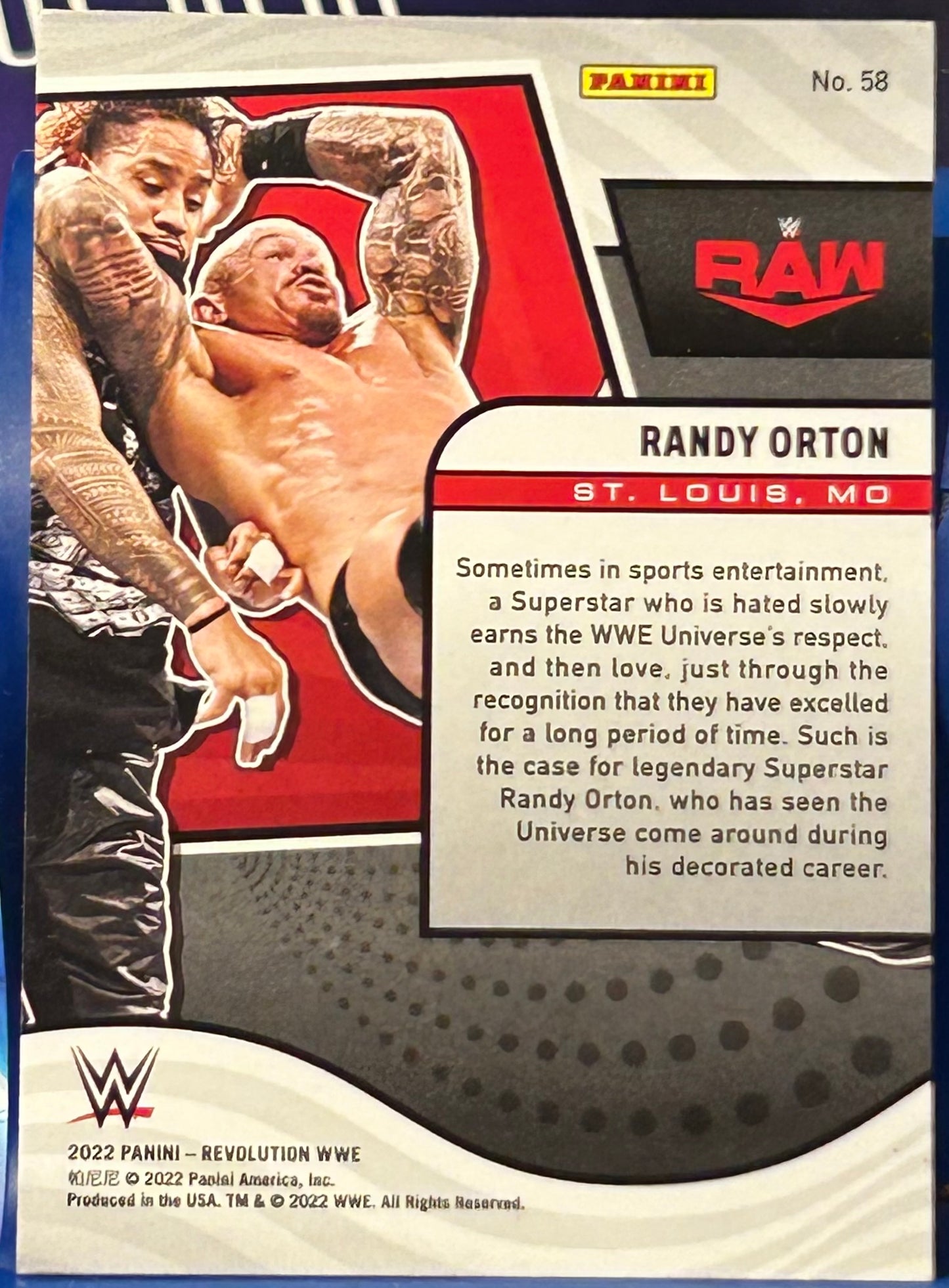 * Randy Orton 2022 WWE Panini Revolution Card