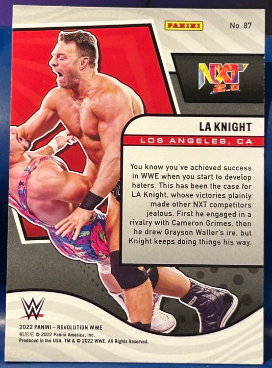 * LA Knight 2022 WWE NXT Panini Revolution Card