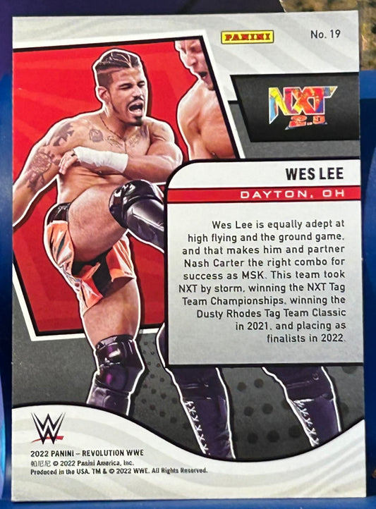 * Wes Lee 2022 WWE NXT Panini Revolution Card