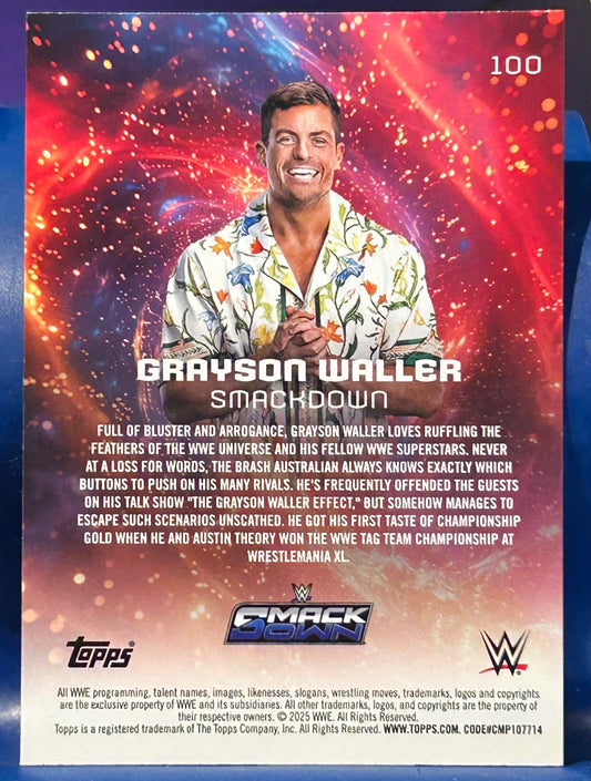 * Grayson Waller WWE 2025 Topps Universe Card