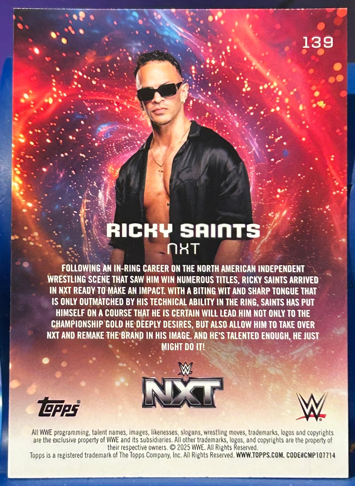 * Ricky Saints WWE 2025 Topps Universe Card