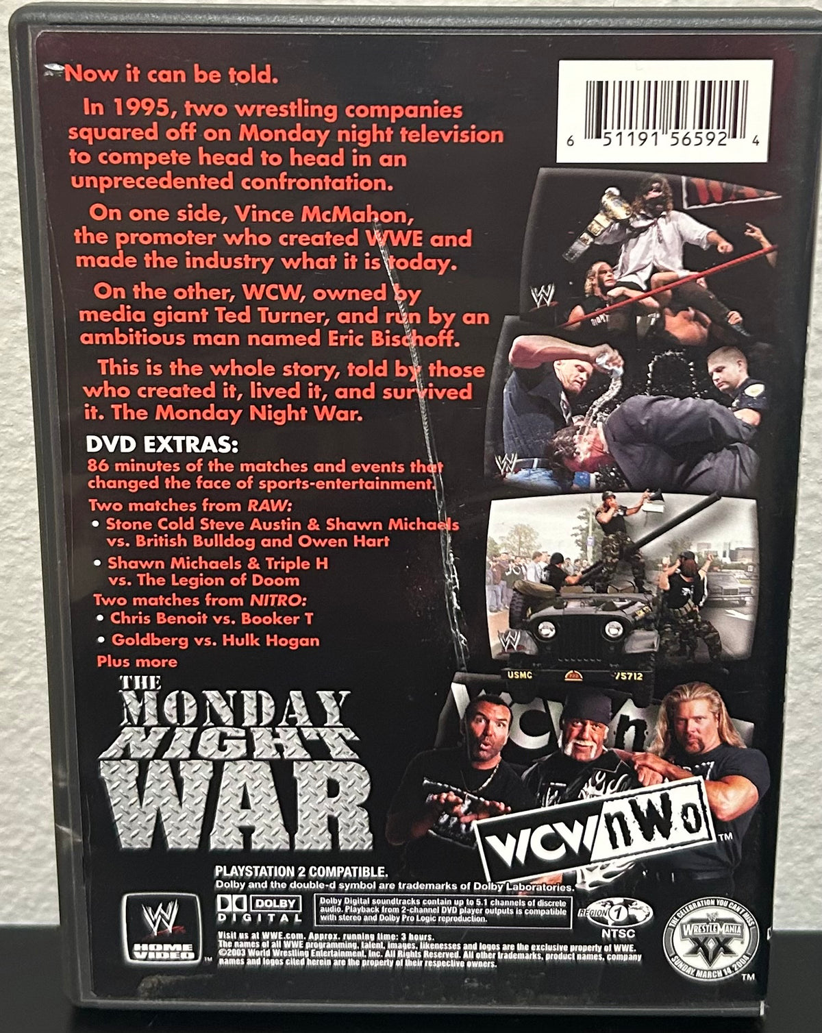 + WWE DVD “The Monday Night War” (WCW vs WWE)