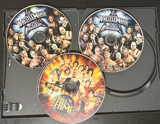 + WWE DVD “Wrestlemania’s 25 & 27” (5-Discs Total)
