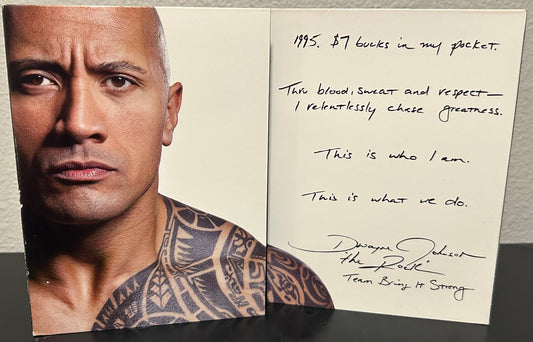 + WWE DVD “The Epic Journey of Dwayne The Rock Johnson” (3-Disc Set)