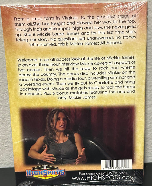 + WWE DVD “Mickie James All Access” (Awesome Documentary)
