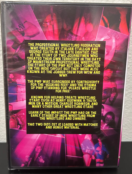 + PWF DVD “PWF Professional Wrestling Federation Documentary “ (Sealed, 2-Disc Set)