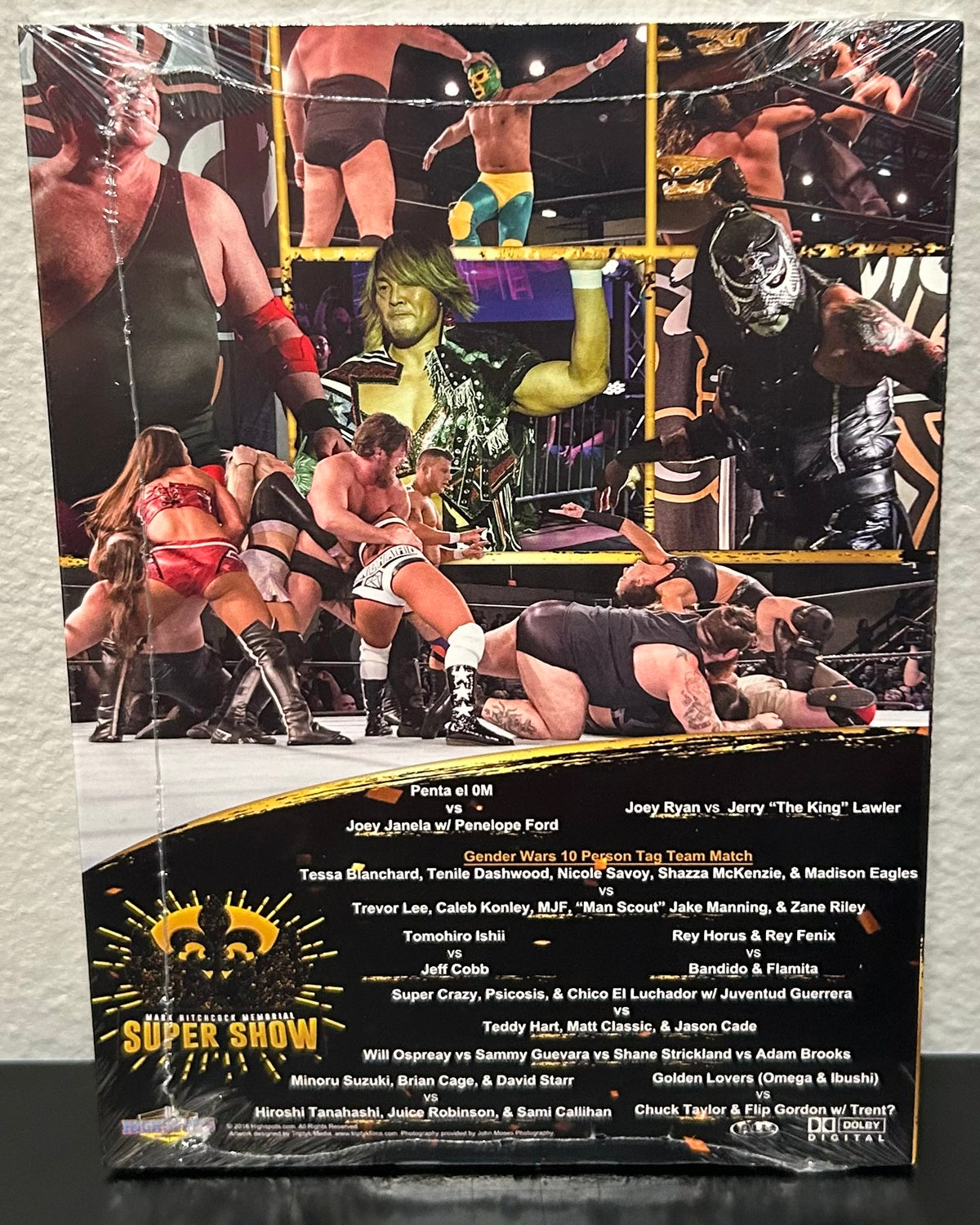 + WrestleCon Supershow DVD “March Hitchcock Memorial, 4/5/2018” (Sealed, Brand New)