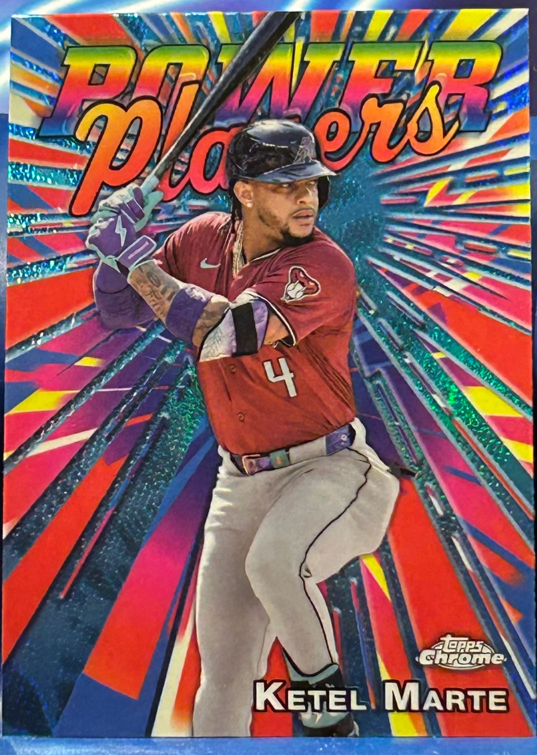 Ketel Marte 2025 Topps Chrome “Power Players” Insert Card (Arizona
