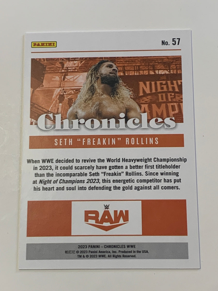 Seth Rollins 2023 WWE Chronicles RED Parallel Card #79/199 (Newly List –  The Wrestling Universe
