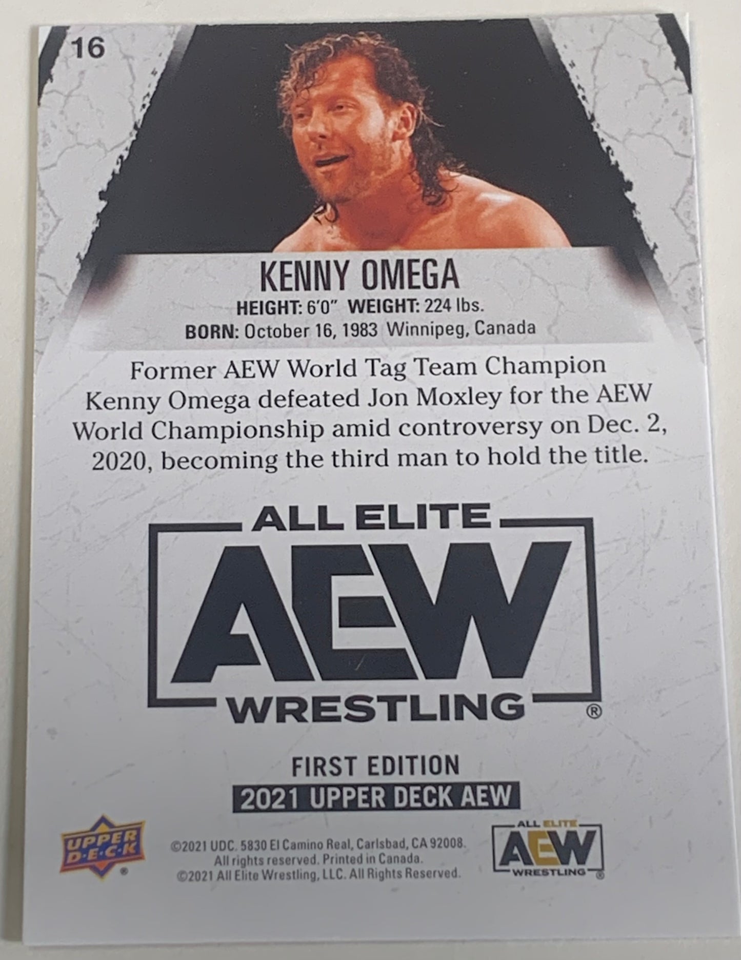 Kenny Omega 2021 UD Upper Deck Card