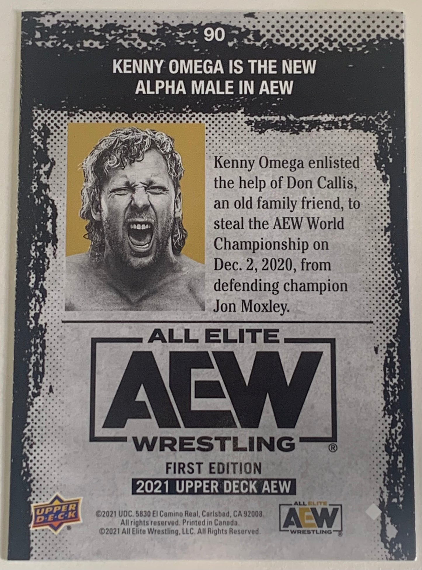 Kenny Omega 2021 UD Upper Deck Magazine Card