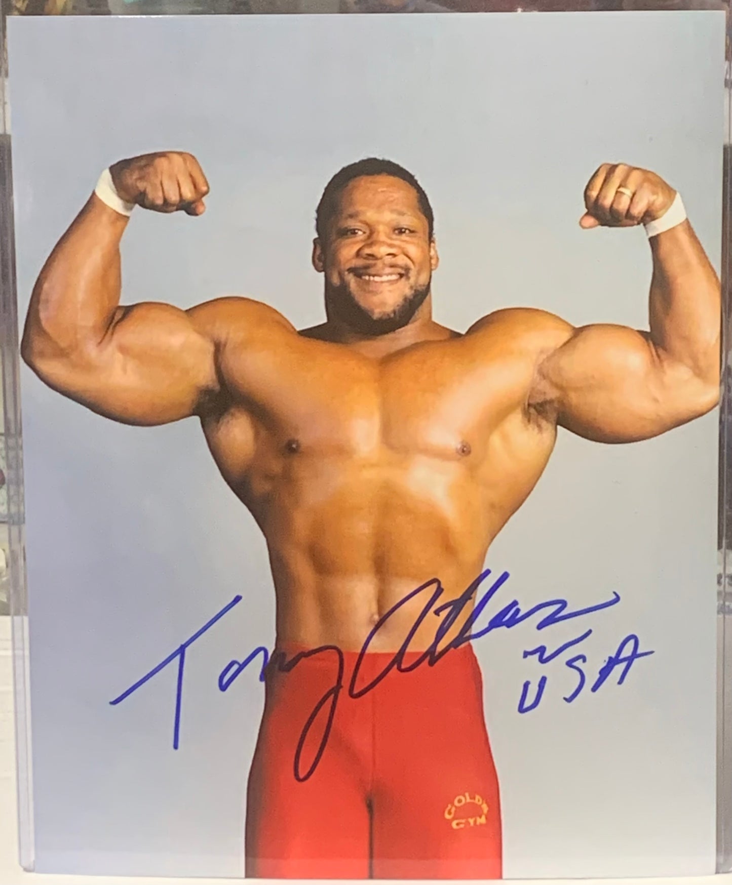 Tony Atlas WWE Signed 8x10 Color Photo (2006 Hall of Fame)
