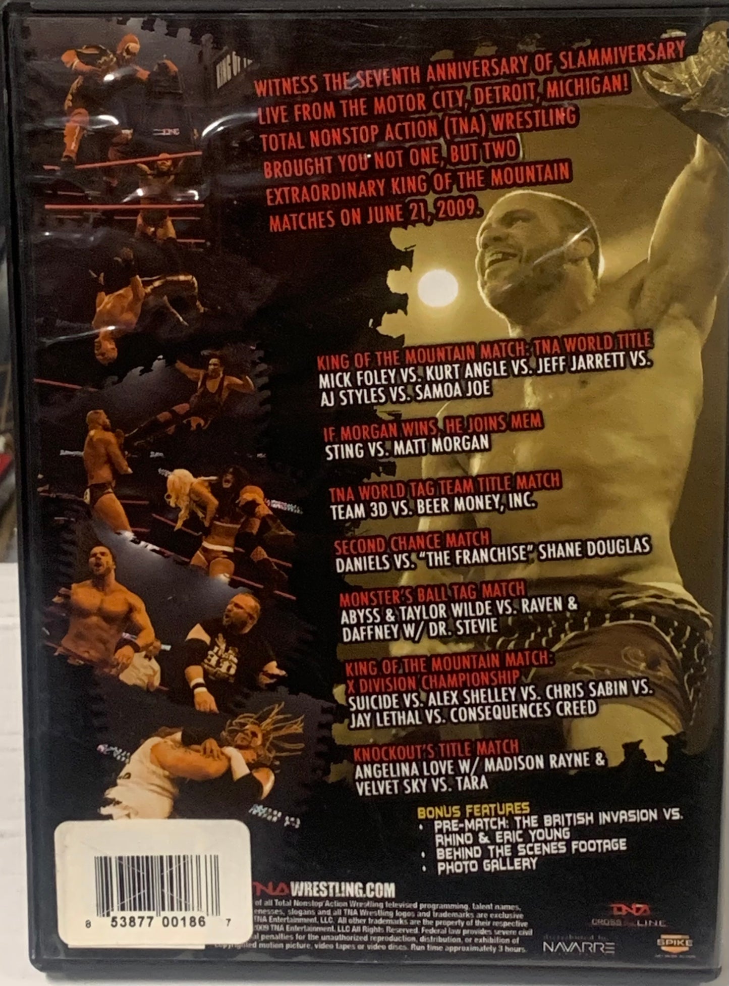 TNA DVD “Slammiversary 2009” (Angle, Jarrett, Styles, Samoa Joe & so much more)