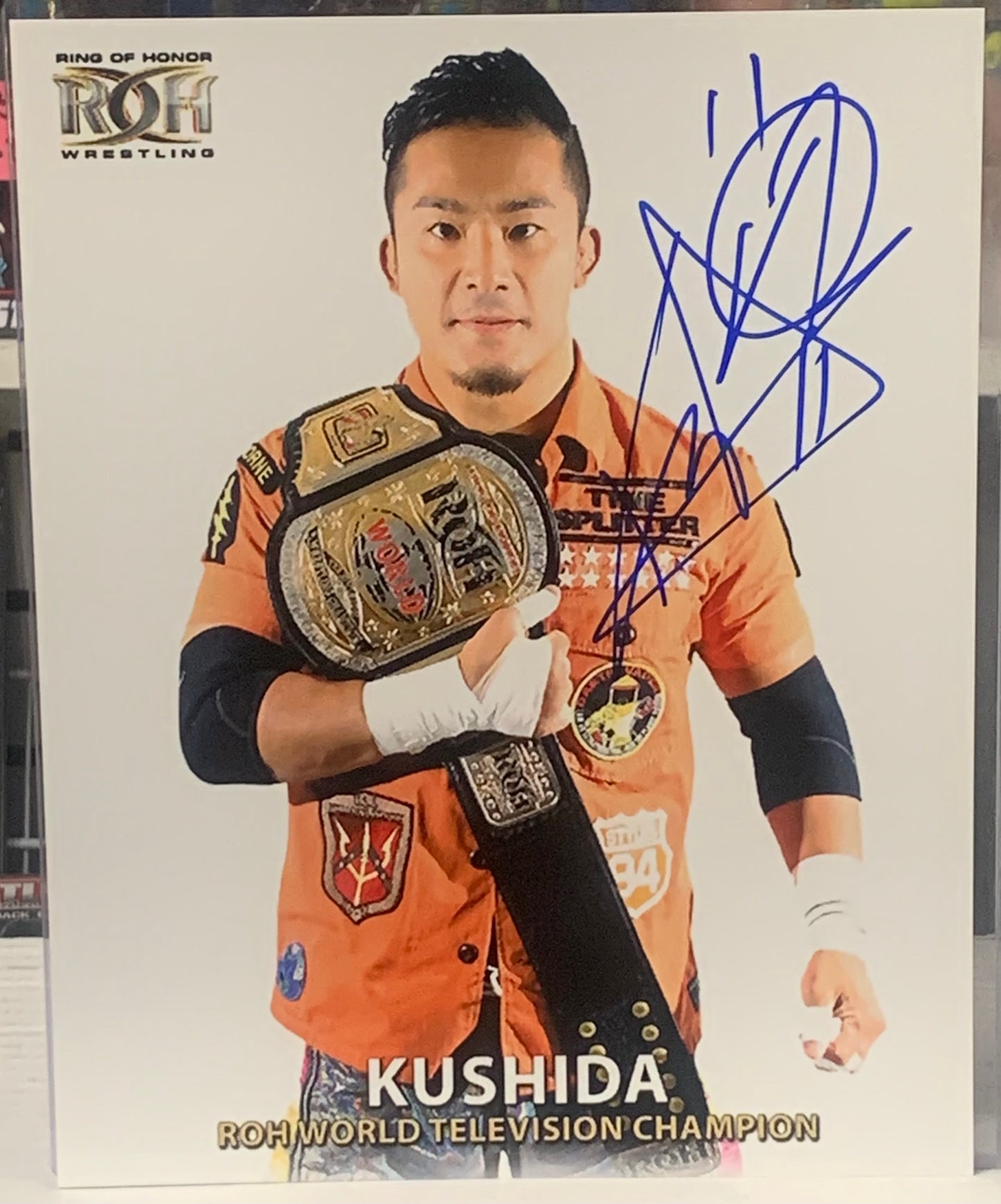 Kushida ROH Signed 8x10 Color Photo (Comes w/COA)
