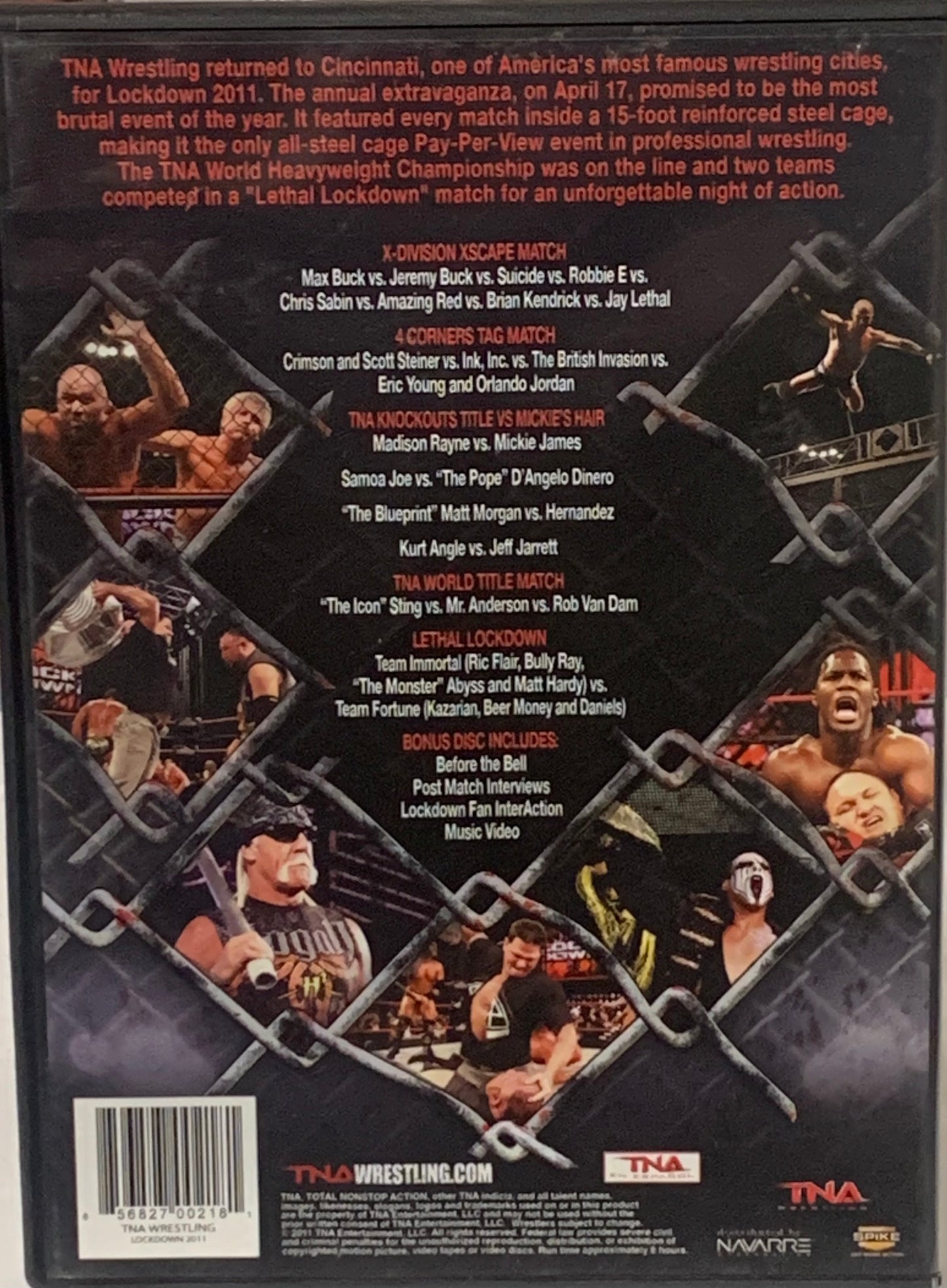 TNA DVD “Lock Down 2011” 2-Disc Set (Amazing Red, Young Bucks, Jay Lethal & so much more)