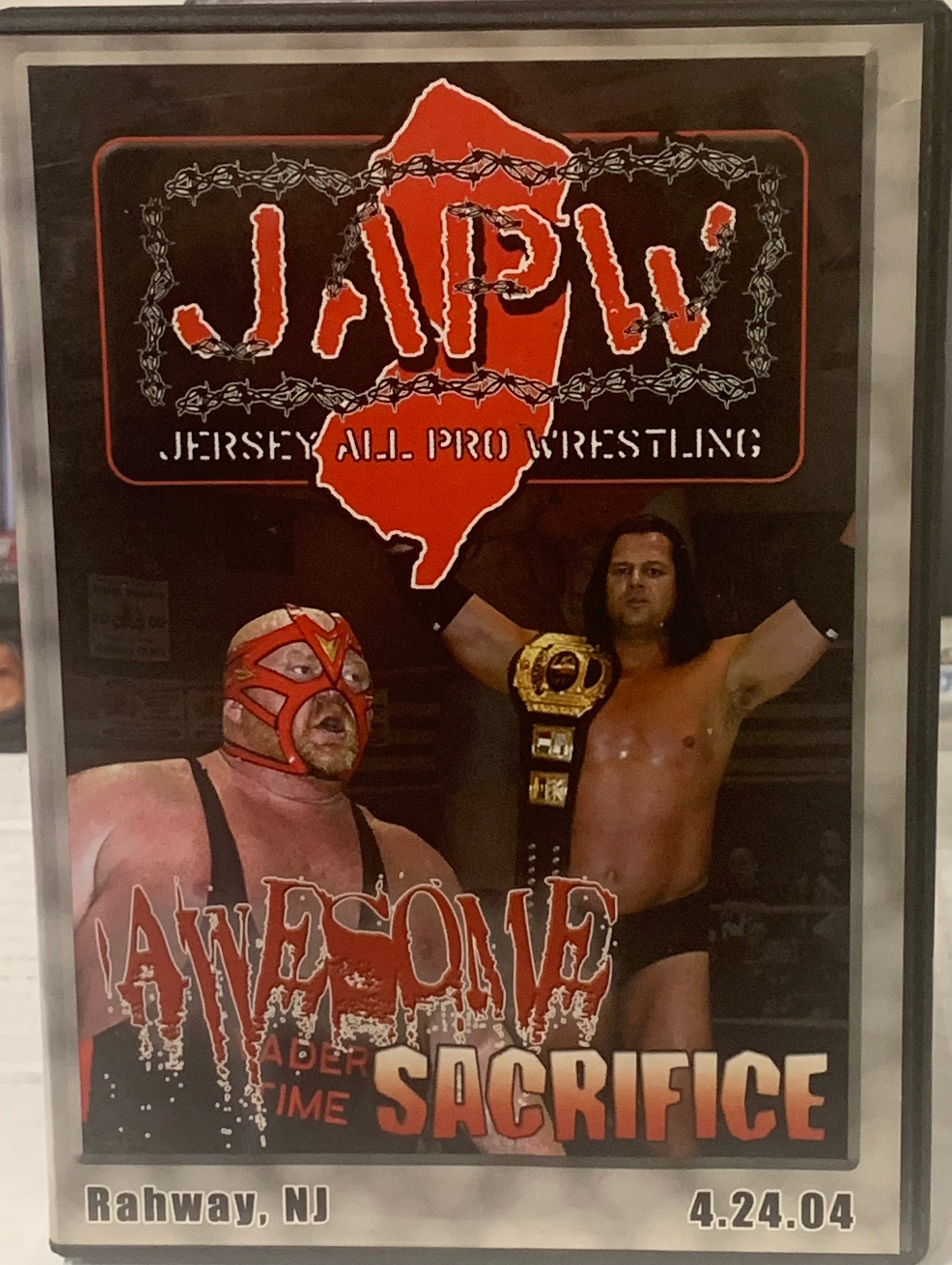 JAPW Jersey All Pro Wrestling DVD “Awesome Sacrifice” (Mike