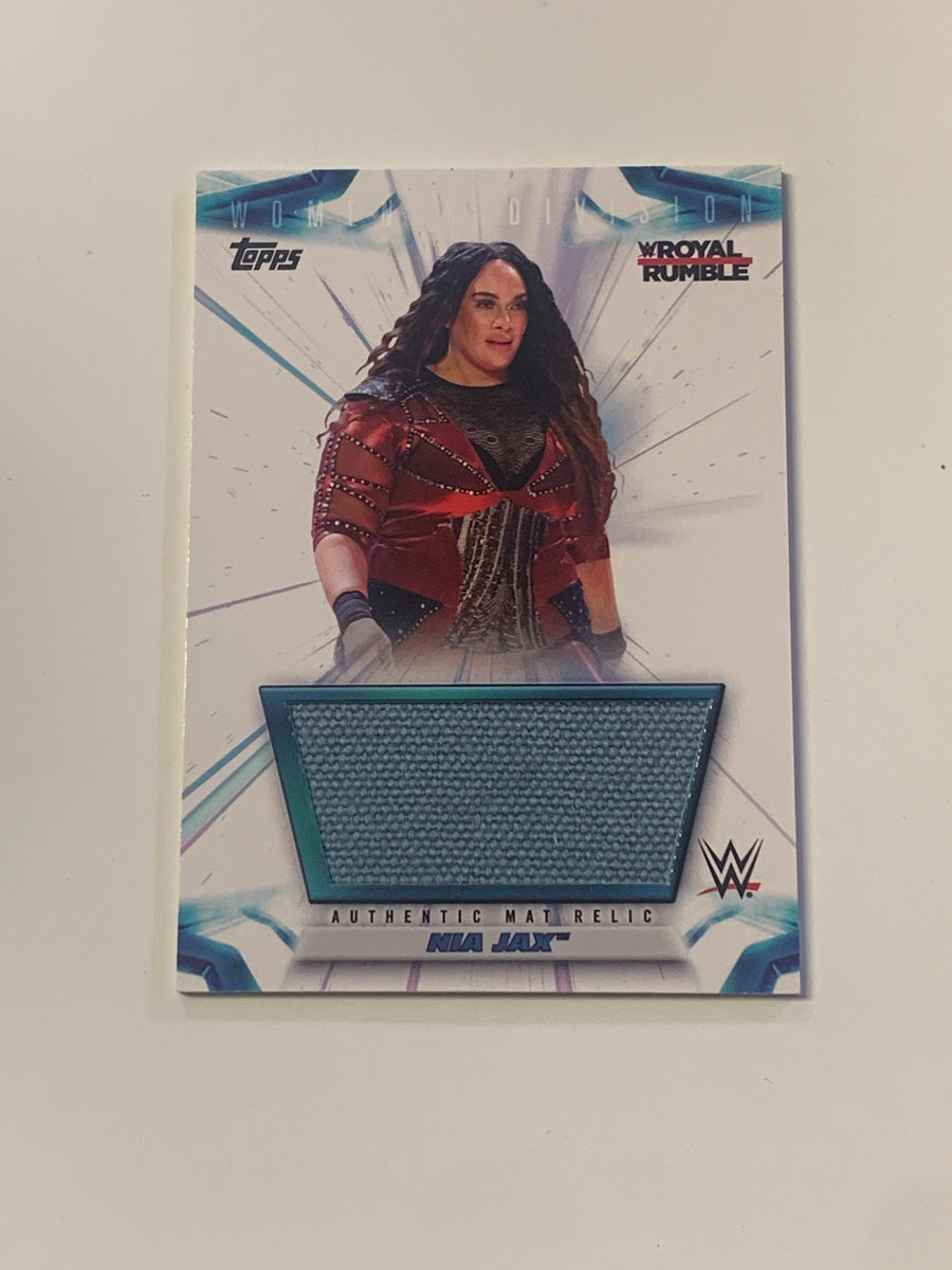 Nia Jax 2021 Wwe Topps Royal Rumble Event-used Mat Relic Card #’ed 57 