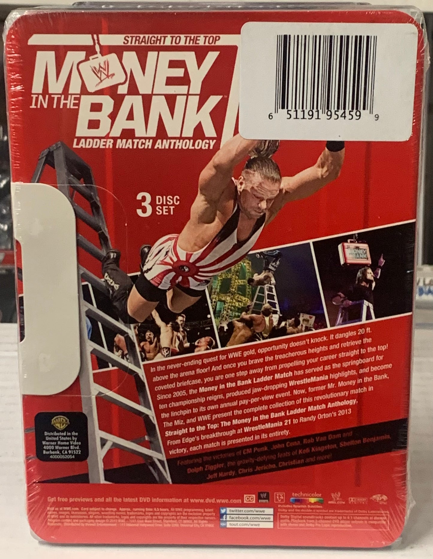 WWE Money In the Bank DVD Ladder Match Anthology (3-Disc Set, Sealed Brand New)