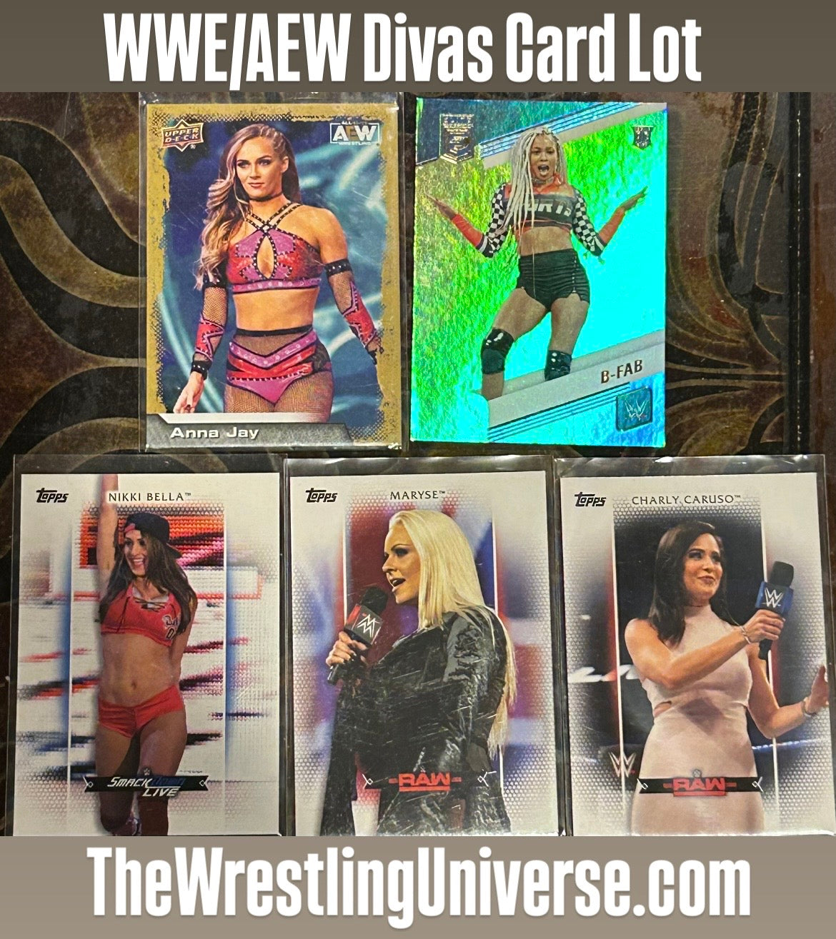 * WWE/AEW Divas Card Lot (5 Different Cards)