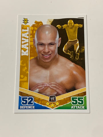 Kaval aka Lowki 2010 WWE Topps Slam Attax ROOKIE Card Senshi