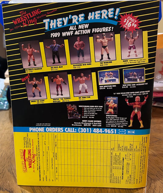 PWI Pro Wrestling Illustrated Magazine Feb. 1990 (Bret Hart Color Poster)