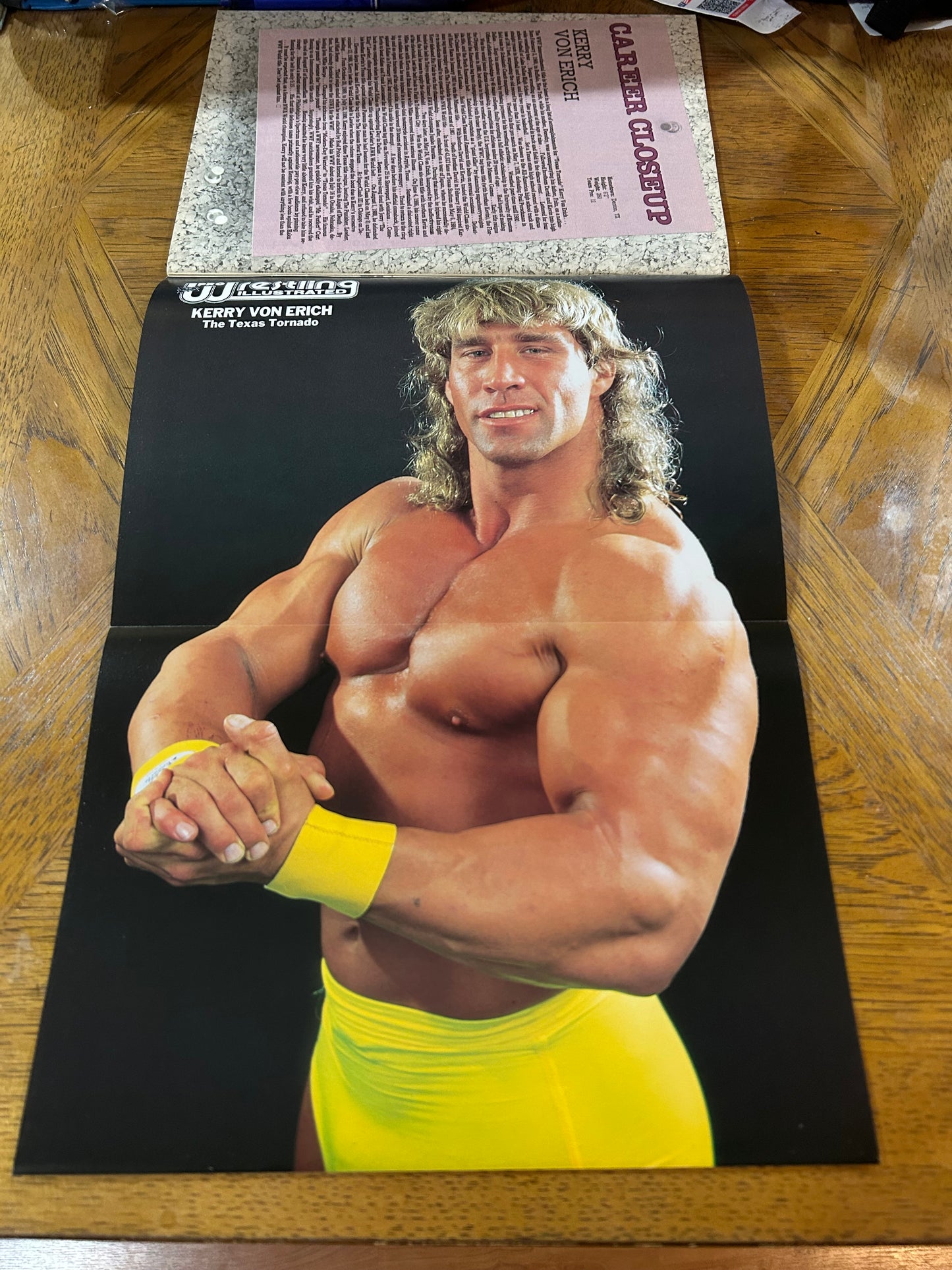 PWI Pro Wrestling Illustrated Magazine Jan. 1991 (Kerry Von Erich Full Color Poster Inside)