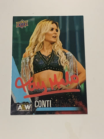 Tay Conti Melo 2021 AEW Upper Deck 1st Edition SIGNED Card