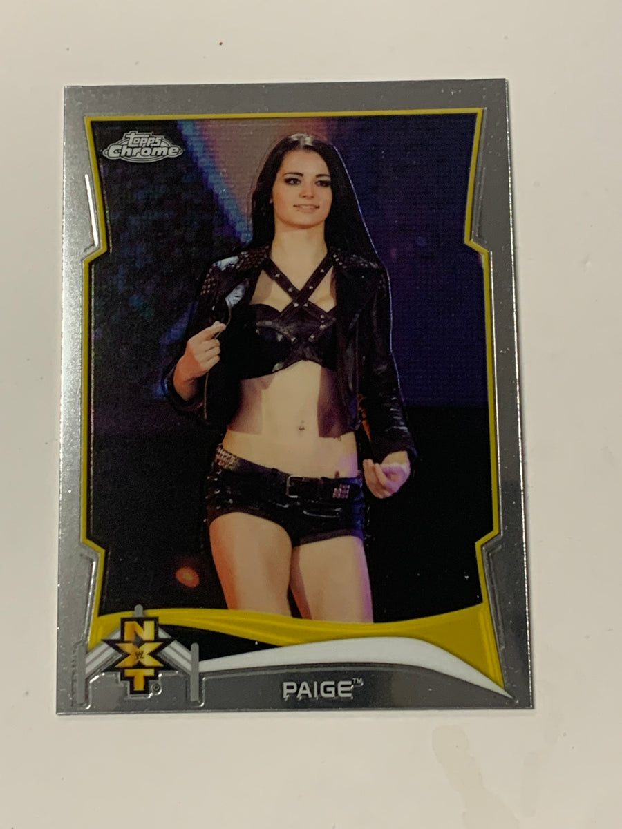 Paige 2014 WWE NXT Topps Chrome Rookie Card AEW – The Wrestling Universe