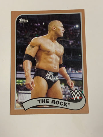 The Rock 2018 WWE Topps Heritage Bronze Parallel Card