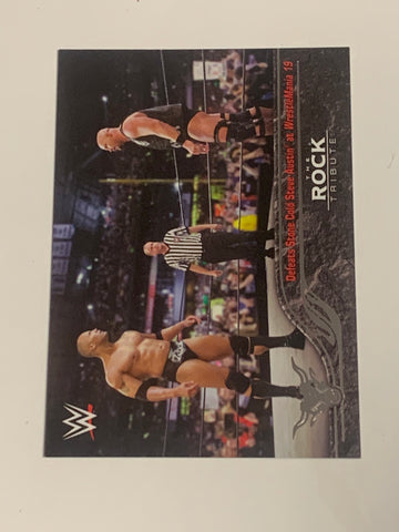The Rock 2016 WWE Topps Tribute Insert Card #25