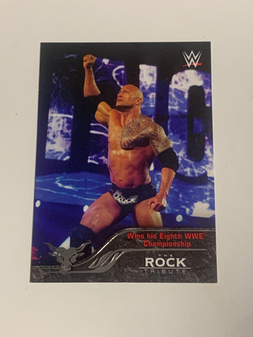 The Rock 2016 WWE Topps Tribute Insert Card #32