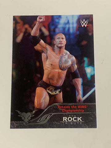 The Rock 2016 WWE Topps Tribute Insert Card #33