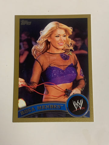 Rosa Mendes 2011 WWE Topps Gold Parallel Card #26/50