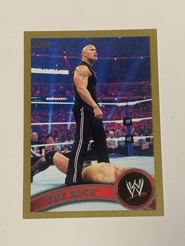 The Rock 2011 WWE Topps Gold Parallel Card #47/50 BEAUTIFUL