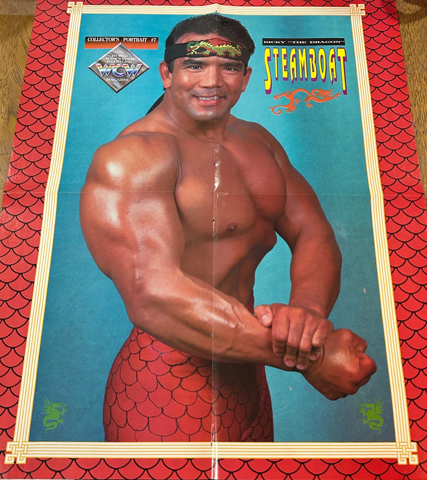 Ricky Steamboat HUGE Full Color WCW Poster