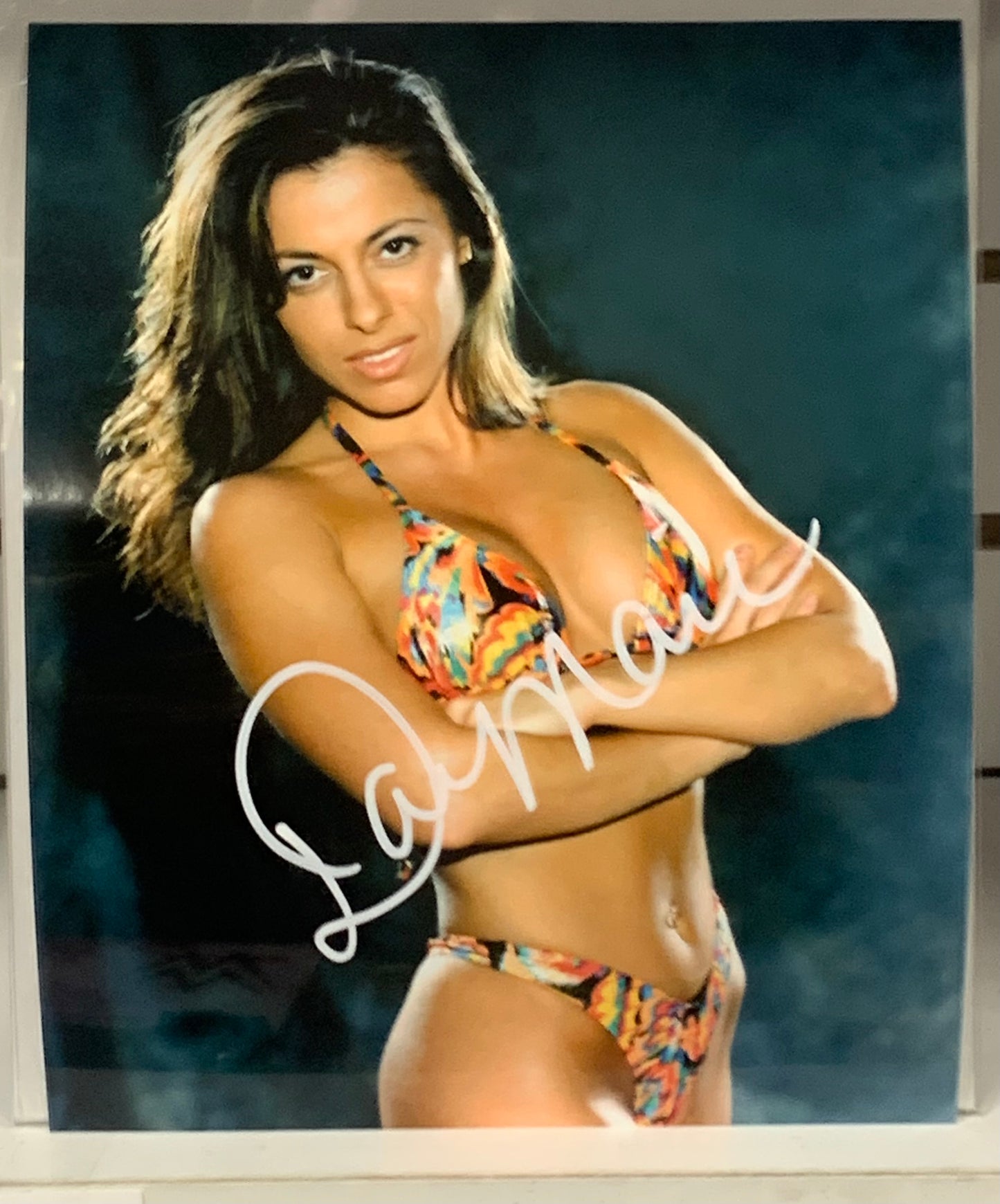 Dawn Marie Signed 8x10 Color Photo ECW WWE (Comes w/COA)