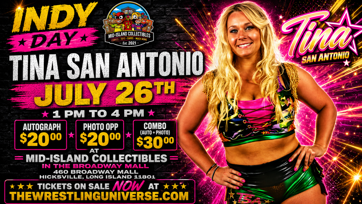 Meet & Greet with Tina San Antonio on July 26th from 1-4pm
