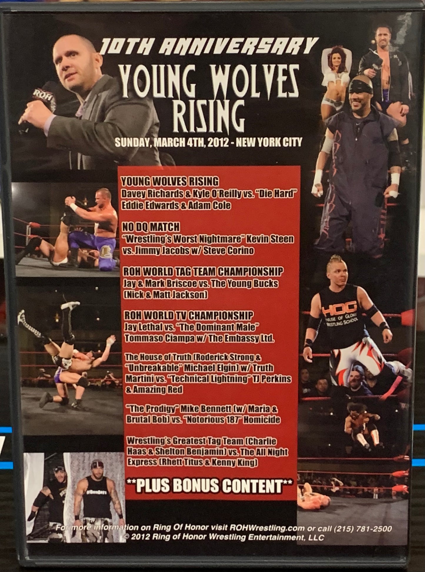 ROH DVD “Young Wolves Rising” 3/4/2012 NYC 10th Anniversary