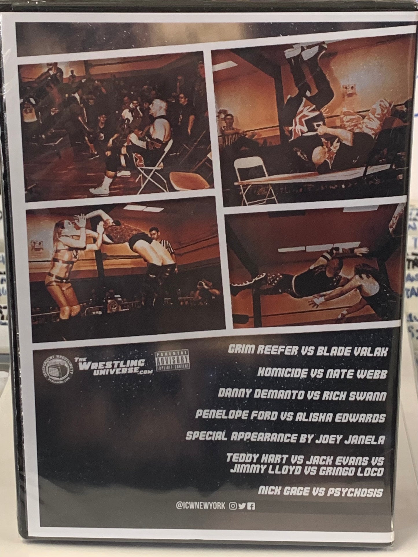 ICW DVD (Sealed) “Sky’s The Limit” 9/22/2018 (Nick Gage, Psychosis, Jack Evans, Nate Webb & so much more)