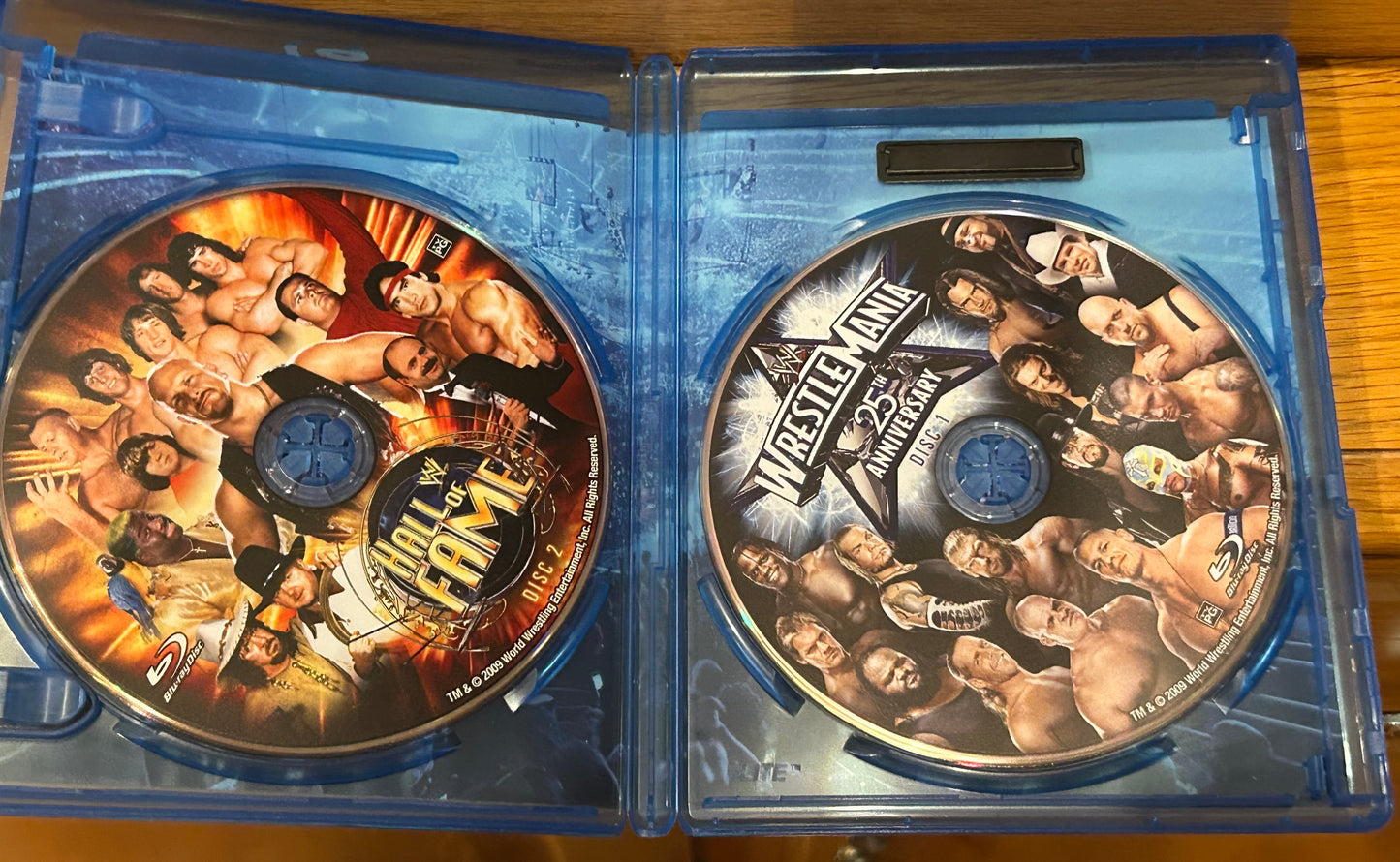 WWE Wrestlemania 25 Blue-ray (2-Disc Set) Undertaker, Jeff Hardy, Cena & so many more)