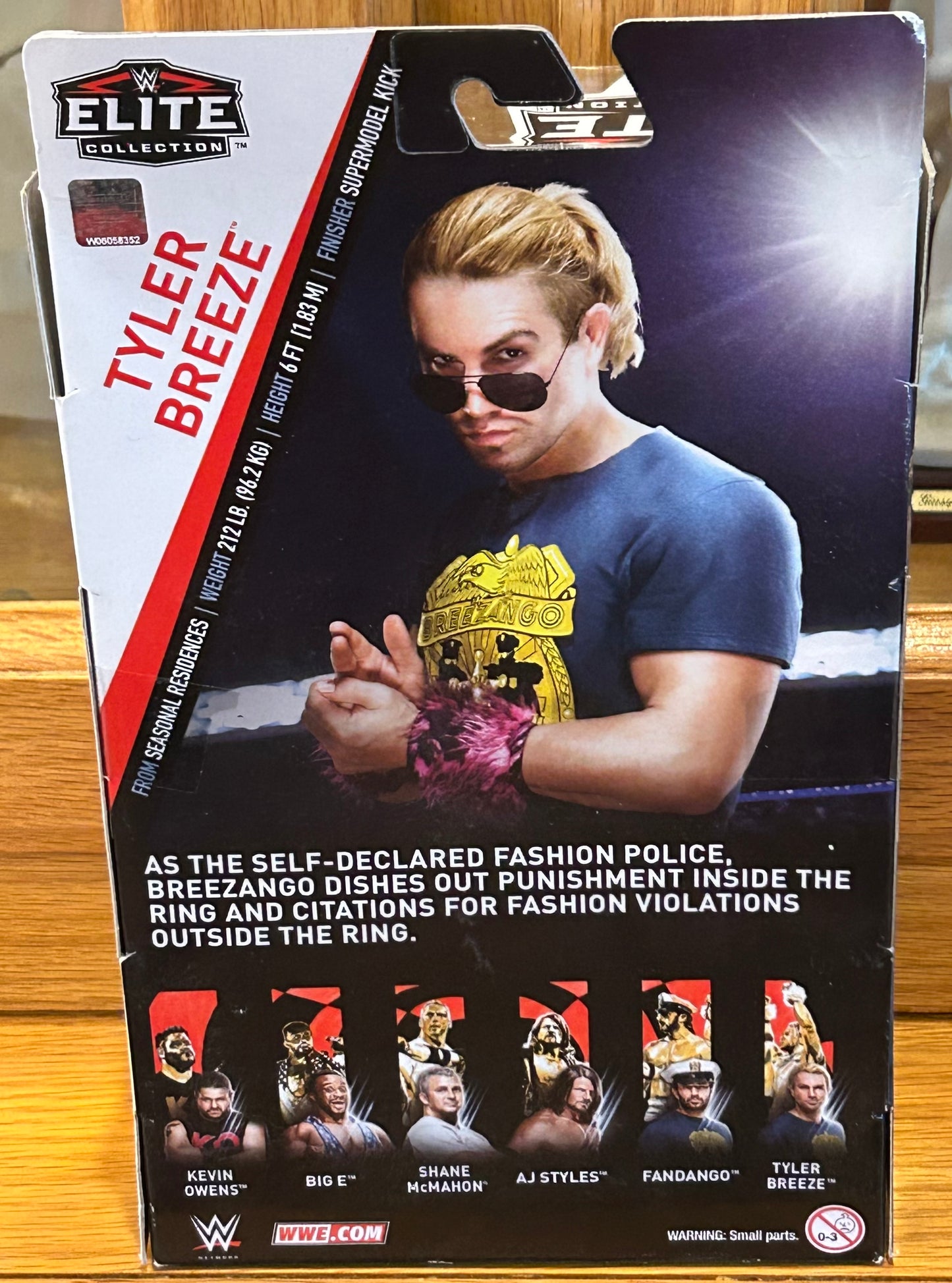 Tyler Breeze WWE Mattel Elite Series 61 Action Figure (Brand New, Sealed)